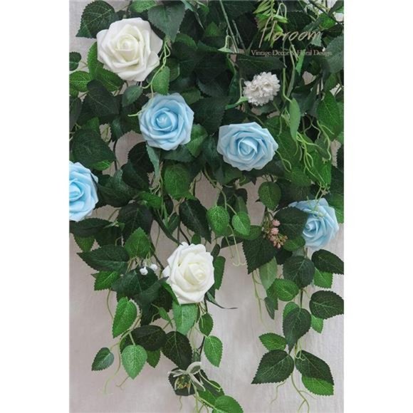 Artificial Flowers 25pcs Real Looking Ivory Foam Fake Roses with Stems Wedding - Picture 5 of 7